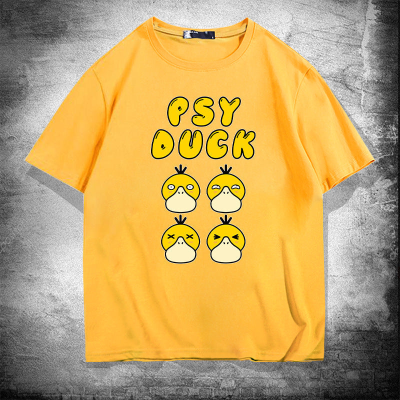 Men and Women Pokemon Pikachu T Shirt Short Sleeve T-shirt