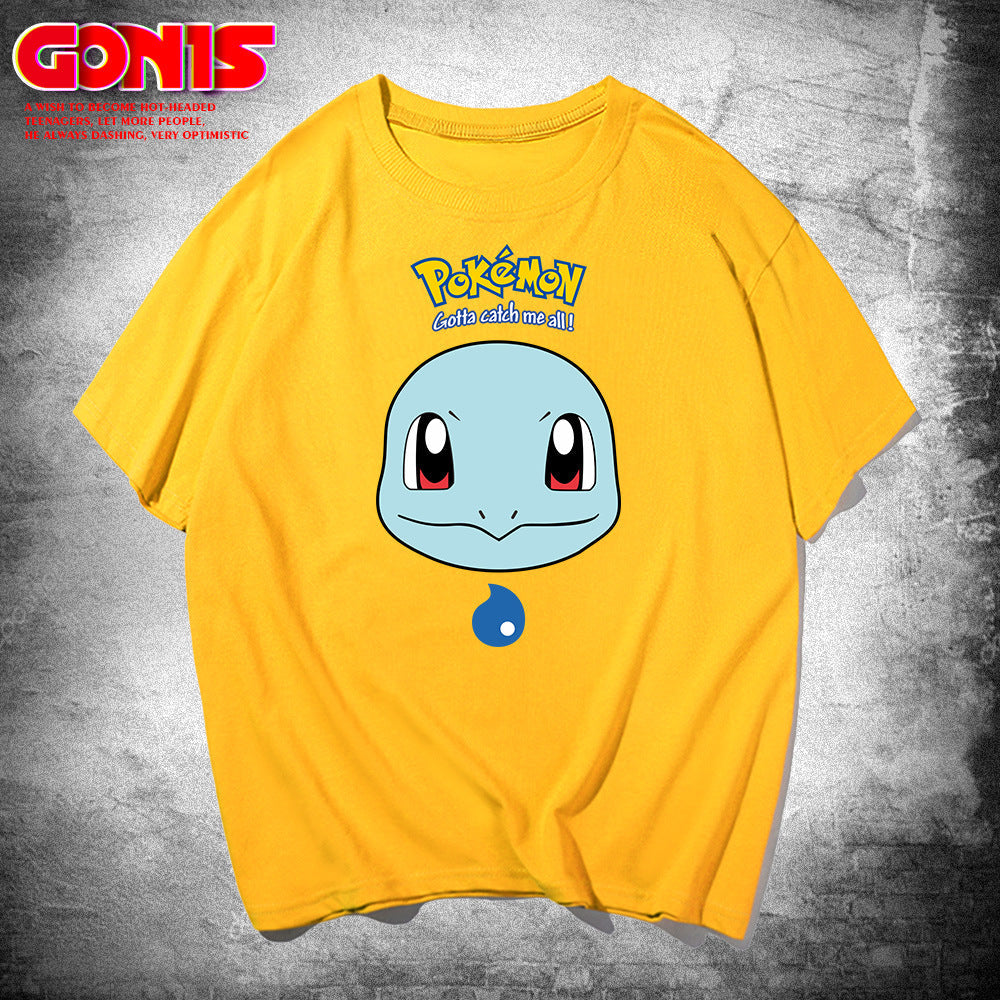 Men and Women Pokemon Pikachu T Shirt Pokemon Short Sleeve T-shirt