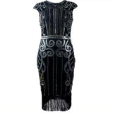 1920S Dress Retro Sequin Bead Dress