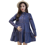 Maternity Clothes Dress Maternity Clothes Spring and Autumn Loose Long Sleeve Top