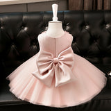 Summer Rompers Pink Dress Big Bow Princess Dress