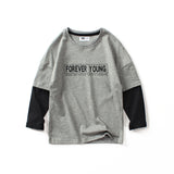 Spring Tops Babies' Long Sleeve T-shirt Contrast Color