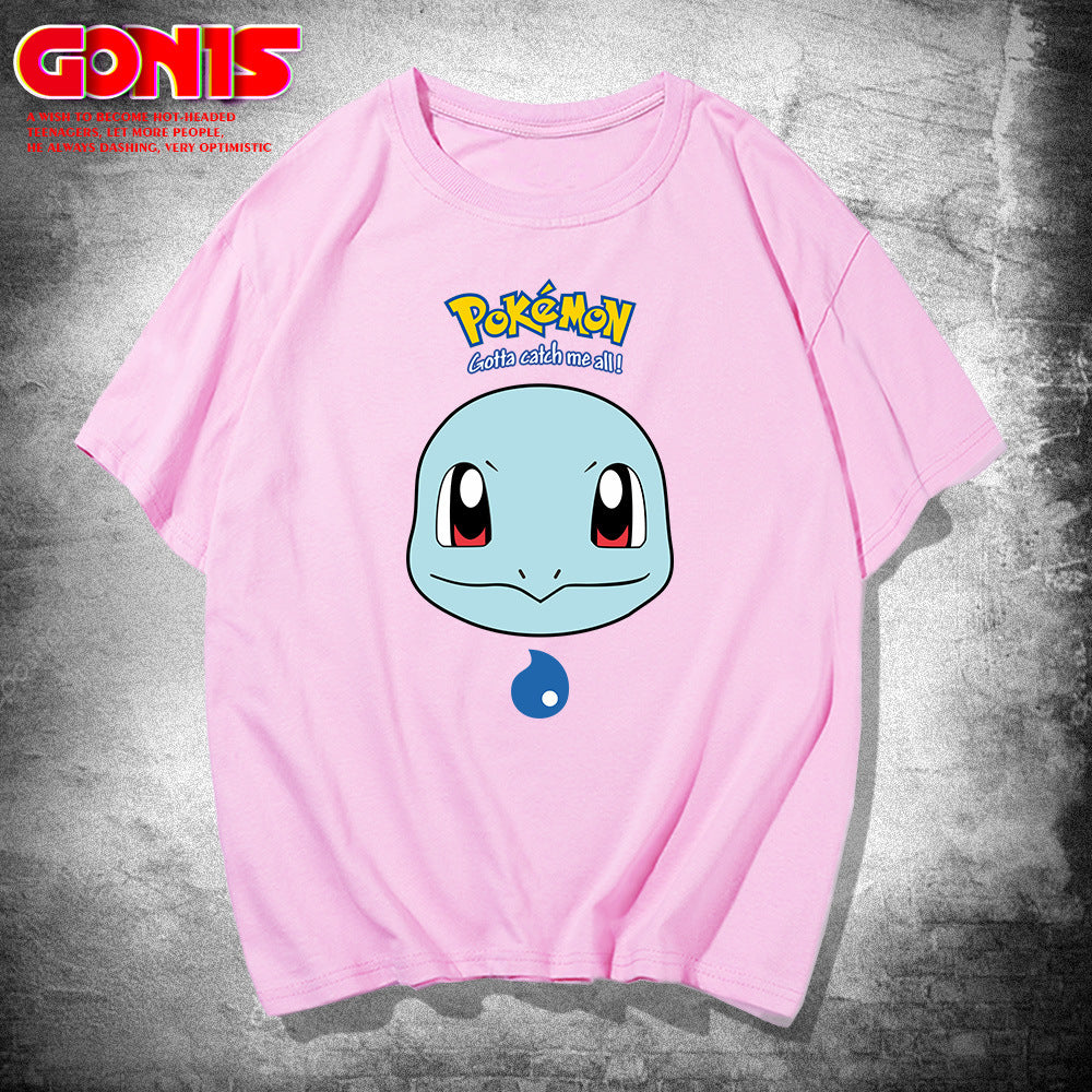 Men and Women Pokemon Pikachu T Shirt Pokemon Short Sleeve T-shirt