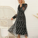 Cocktail Dresses for Weddings Sequins Dress Dress Autumn and Winter Women's Clothing