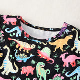 Children Girl Summer Dress Summer Colorful Dinosaur Princess Dress