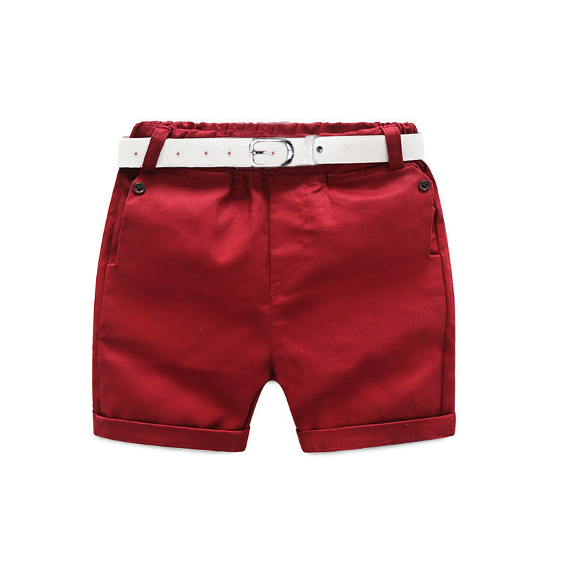 Children Boy Co Ord 2 Piece Set Summer Short-Sleeve Shirt for Boys Printing Suit