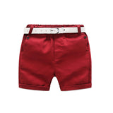 Children Boy Co Ord 2 Piece Set Summer Short-Sleeve Shirt for Boys Printing Suit