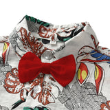 Children Boy Co Ord 2 Piece Set Fashion Short Sleeve Shirt Trousers 2 PCs Set Leaves Flower Beach