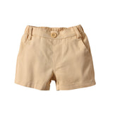 Children Boy Co Ord 2 Piece Set Summer Fashion Polo Shirt T-shirt Casual Shorts