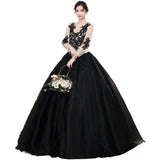 Women's Evening Dress Ball Gown Princess Quinceanera Dresses Sweet Art Exam Evening Dress Tulle Tutu Dress