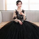 Women's Evening Dress Ball Gown Princess Quinceanera Dresses Sweet Art Exam Evening Dress Tulle Tutu Dress
