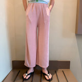 Summer Mop Pants Children's Loose Casual Cropped Pants Children Girl Pants