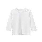 Spring Tops Spring Long Sleeve T-shirt Solid Color Children's Clothes