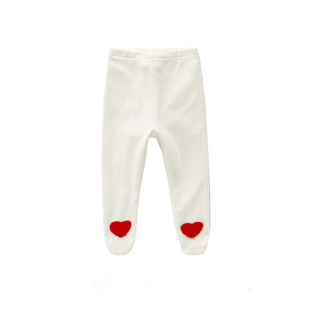 Autumn Pants Baby White Base Pantyhose Leggings