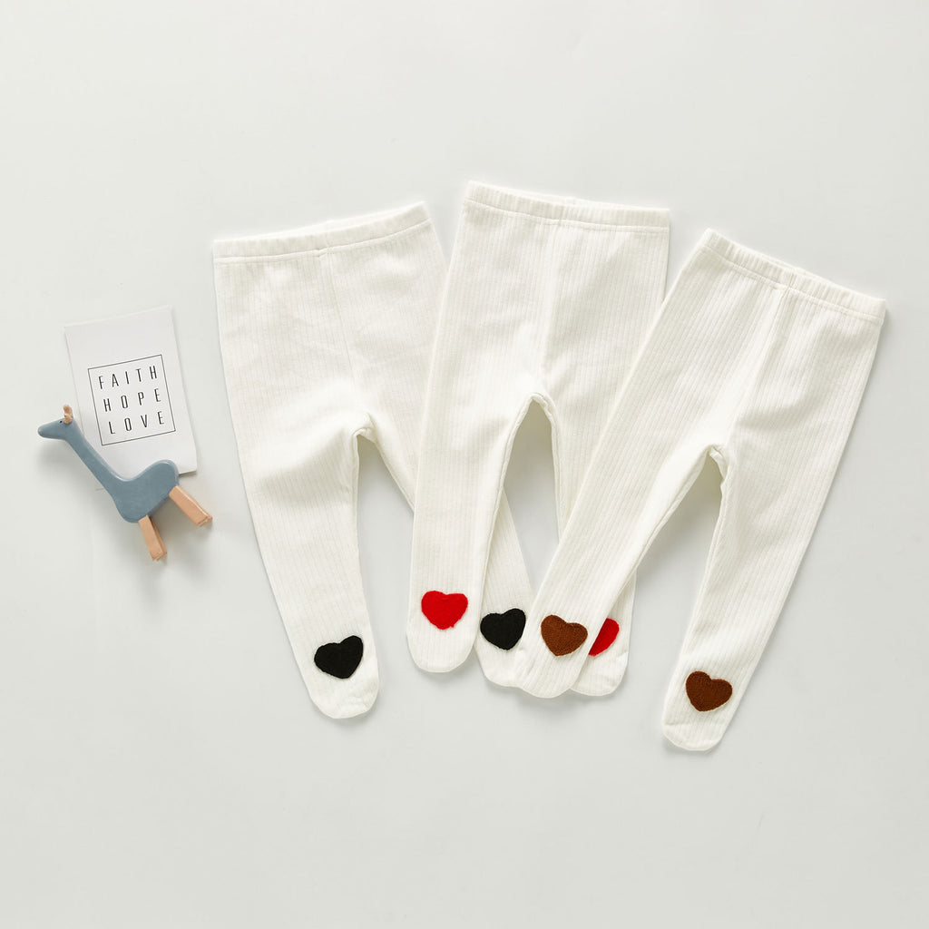 Autumn Pants Baby White Base Pantyhose Leggings