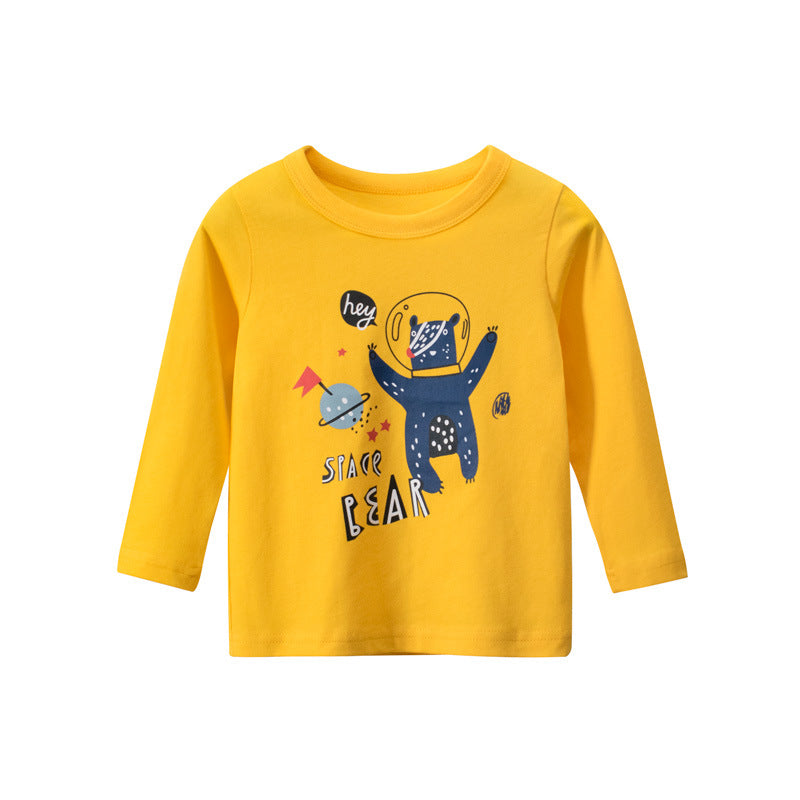Spring Tops Babies' Long Sleeve T-shirt Bottoming Shirt