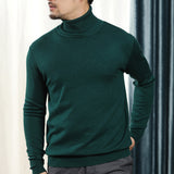 The Rock Turtleneck Solid Color Sweater Men's Knitwear Autumn and Winter Undershirt