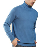 The Rock Turtleneck Solid Color Sweater Men's Knitwear Autumn and Winter Undershirt