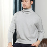 The Rock Turtleneck Solid Color Sweater Men's Knitwear Autumn and Winter Undershirt