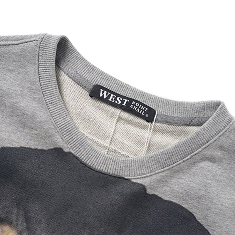 GVC Hoodie Dog Head Pattern Cotton Sweater Loose Men and Women