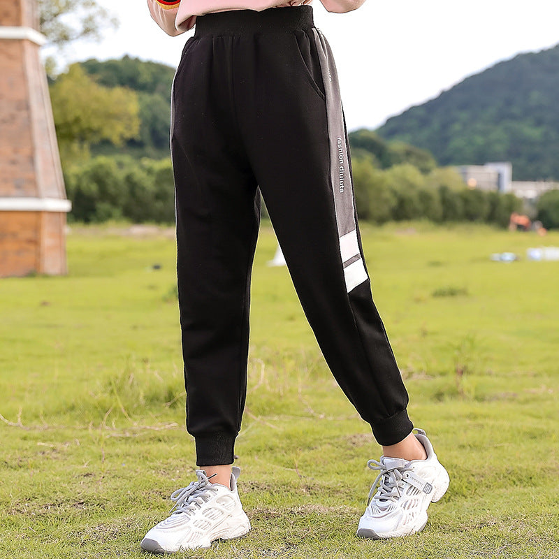 Pants for Women Spring and Autumn Trousers Children Loose Track Pants Girl Spring Clothes