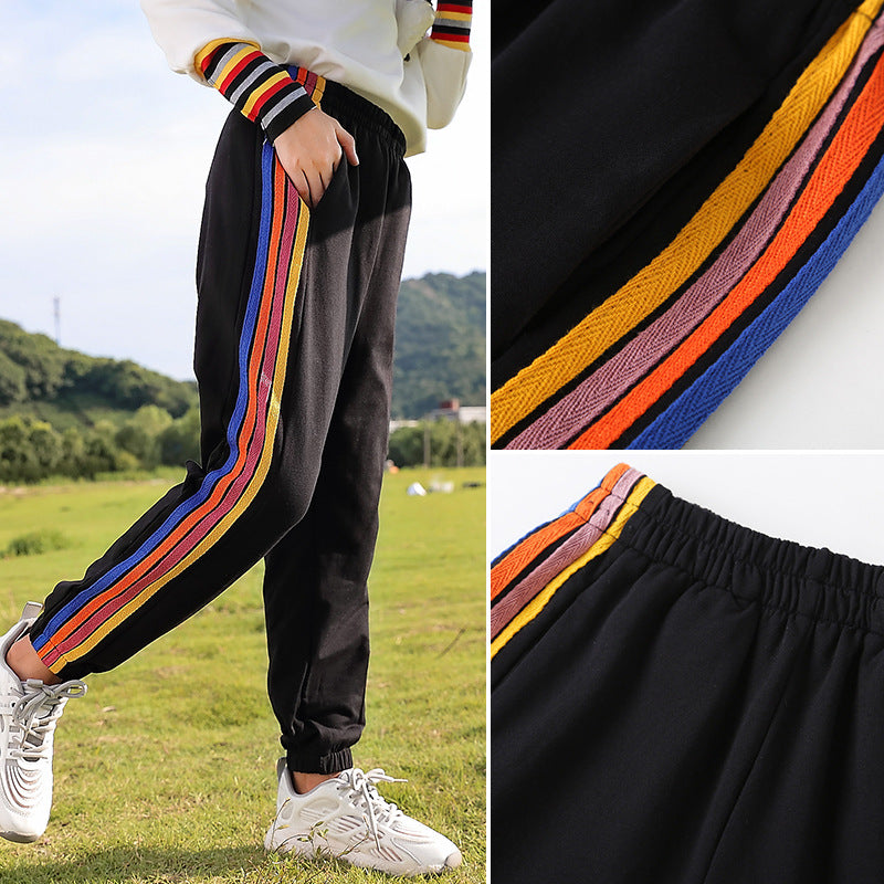 Girls' Trousers Children Loose Track Pants Girl Spring Clothes