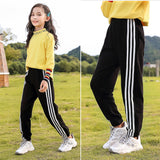 Girls Spring and Autumn Trousers Children Loose Track Pants Girl Spring Clothes
