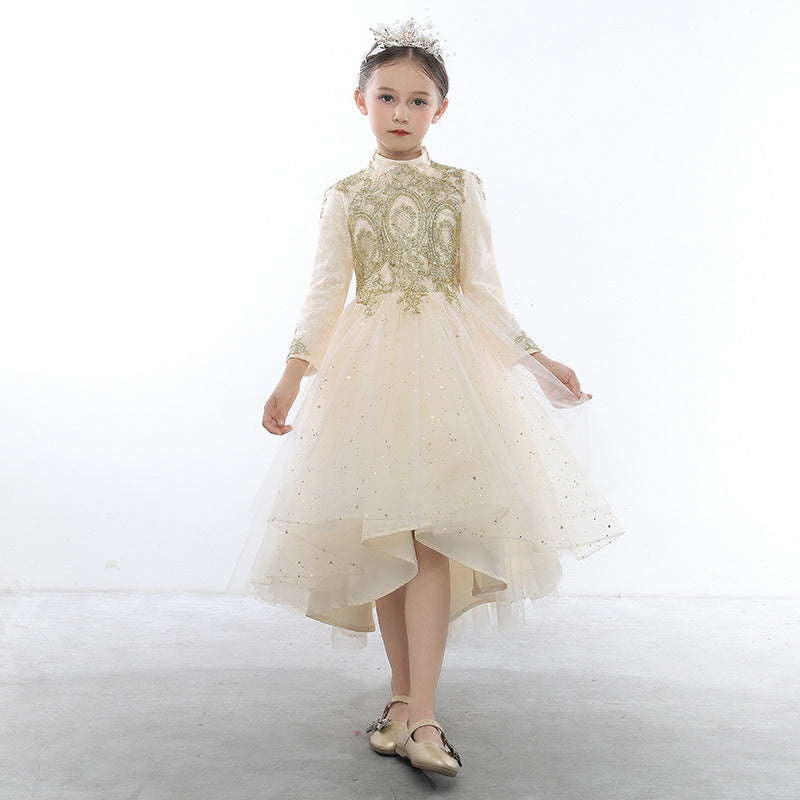 Princess Charlotte Flower Girl Dress Host Evening Dress Catwalk Costume for Piano Performance