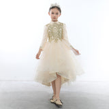 Princess Charlotte Flower Girl Dress Host Evening Dress Catwalk Costume for Piano Performance
