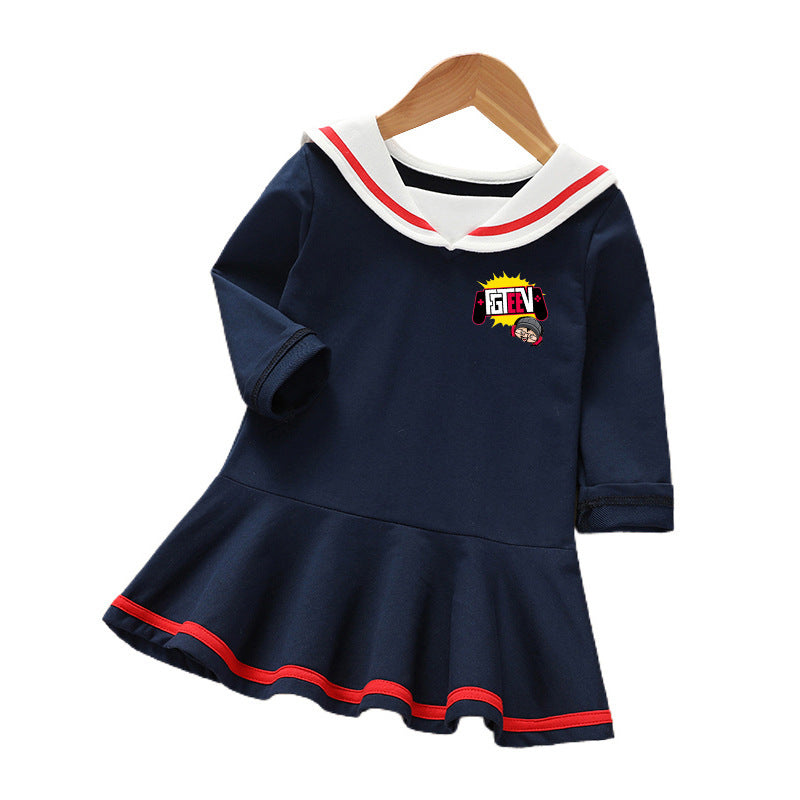 Fgteev Spring and Autumn Long-Sleeved Dress