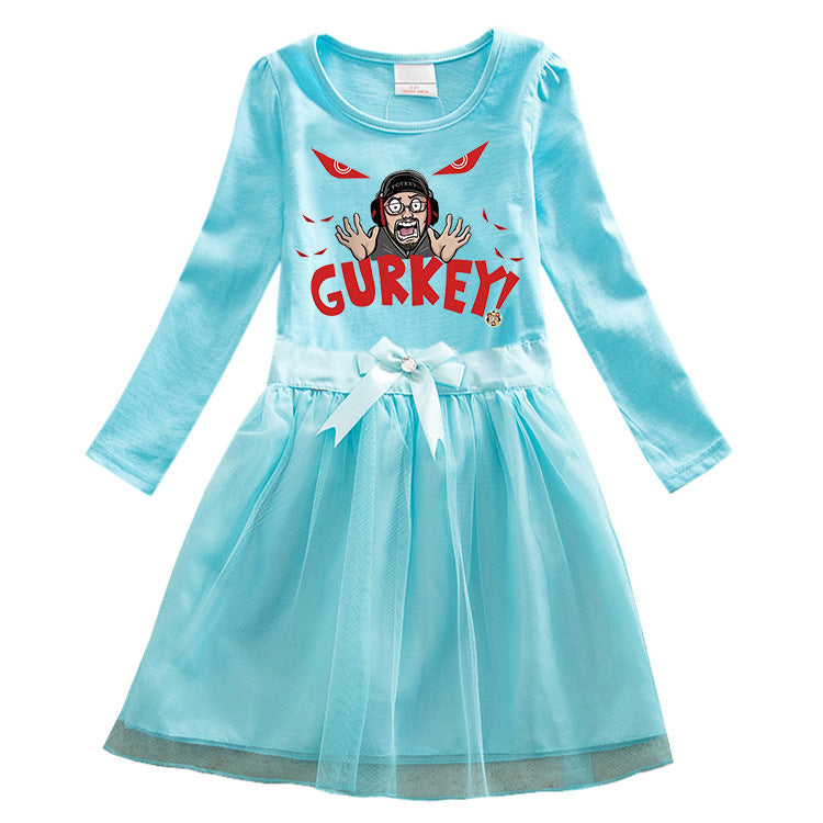Fgteev Cartoon Anime Pleated Dress