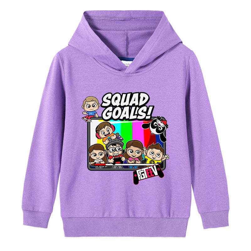 FGTeeV Hooded Pullover Tops Children's Sweater