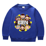 Fgteev Round Neck Sweater Children's Long Sleeve Top