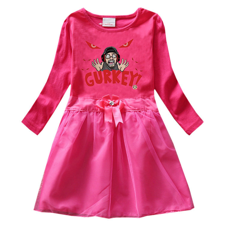 Fgteev Cartoon Anime Pleated Dress