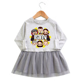 FGTeeV Cartoon Long Sleeve Princess Dress