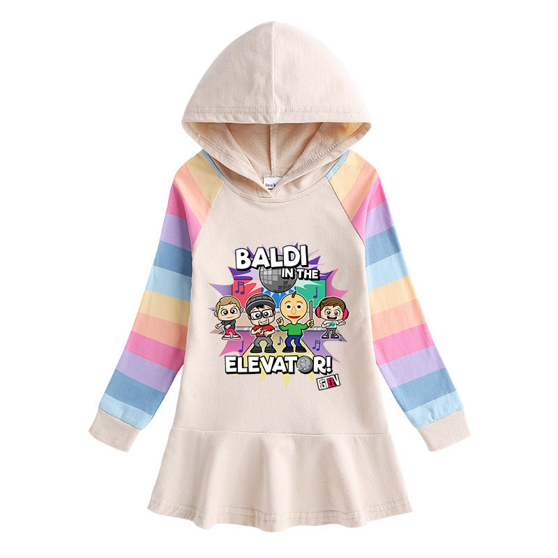 Fgteev Girls' Dress Children's Long-Sleeved Princess Dress