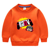 Fgteev Children's Sweater Fleece Lined Padded Warm Keeping Top