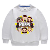 Fgteev Round Neck Sweater Children's Long Sleeve Top