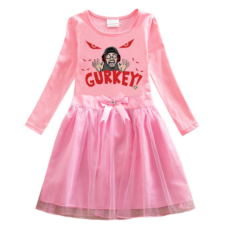 Fgteev Cartoon Anime Pleated Dress