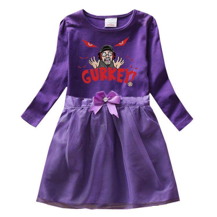 Fgteev Cartoon Anime Pleated Dress