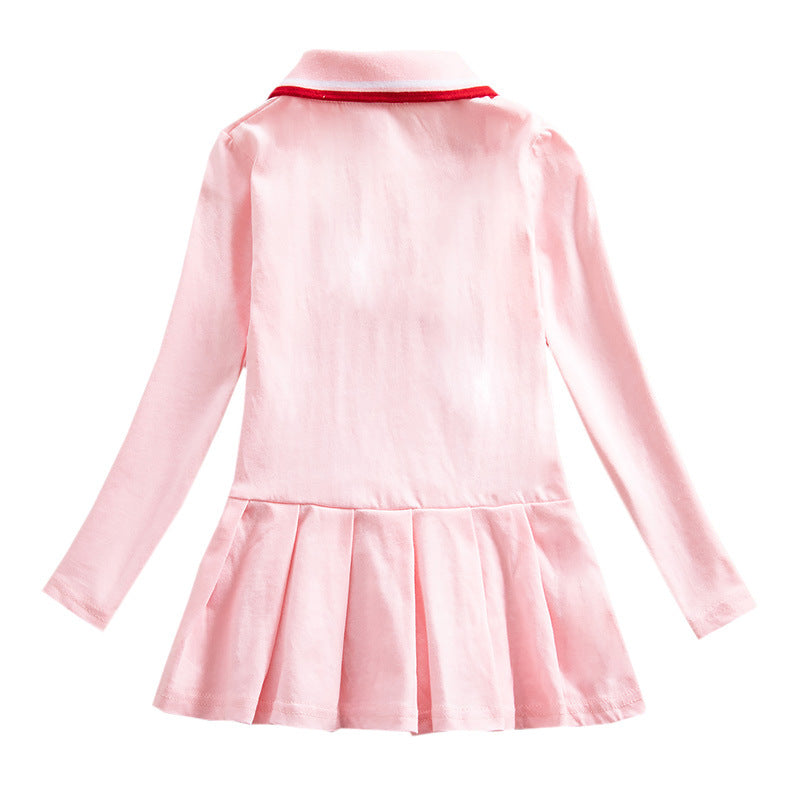 Fgteev Spring and Autumn Long-Sleeved Children's Dress