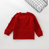 Girl Cardigan Sweaters Autumn and Winter Thickening Knitted Coat