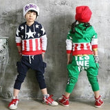 Children Boy Co Ord 2 Casual Fashion Flag 2 Piece Set