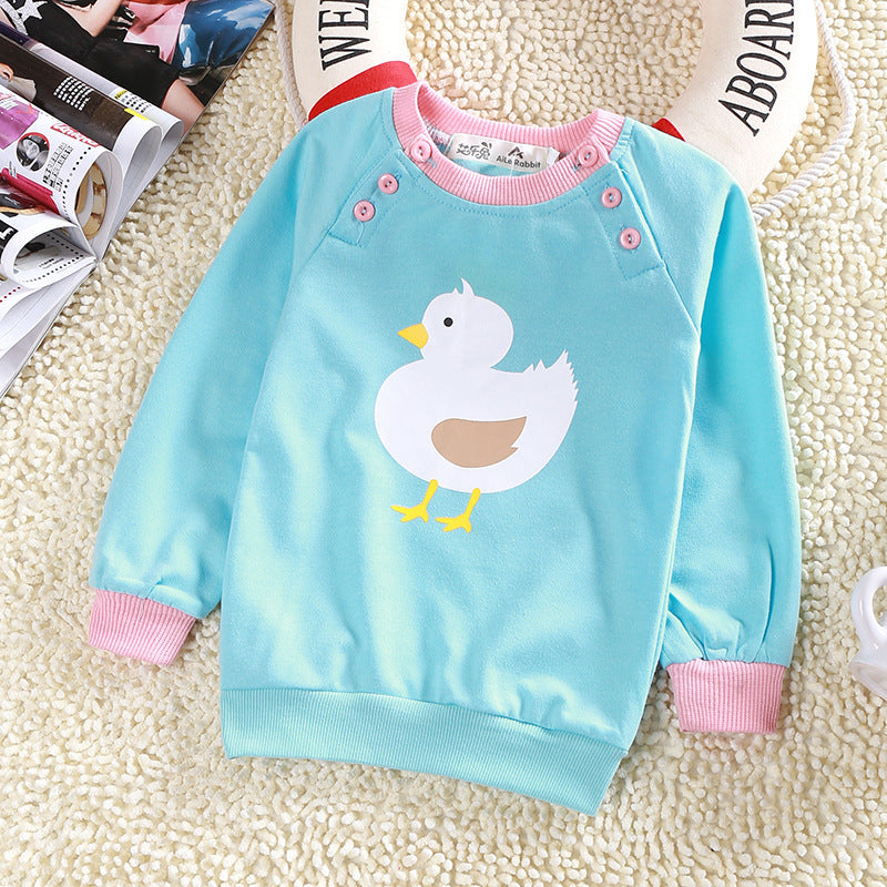 Children Boy Co Ord 2 Piece Set Animal Top Striped Trousers 2 Piece Set