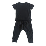 Children Boy Co Ord Summer Cartoon Spider-Man Short Sleeve T-shirt Harem Pants 2 Piece Set