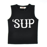 Children Boy Co Ord Summer Letter Sleeveless Top and Trousers 2 Piece Set