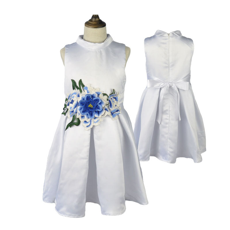 Girl Dress Spring/Summer Embroidered Princess Dress