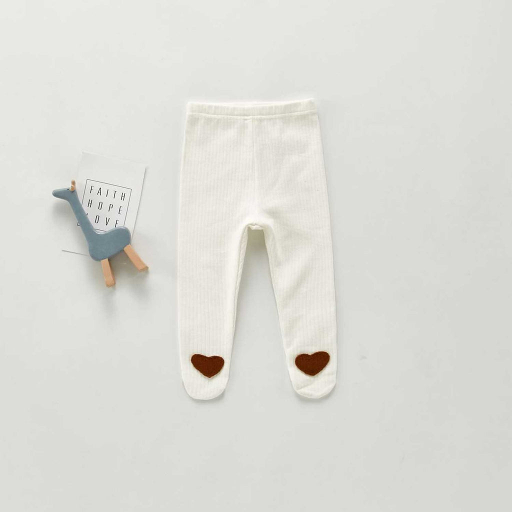 Autumn Pants Baby White Base Pantyhose Leggings