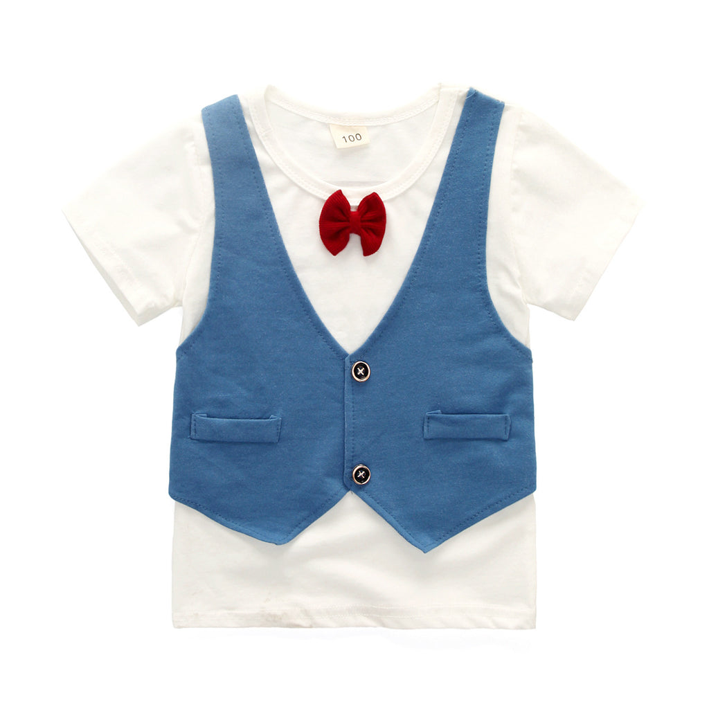 Children Boy Co Ord Vest Shorts 2 Piece Set