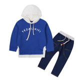 Children Boy Co Ord Fashion Letter Hooded Jeans 2 Piece Set